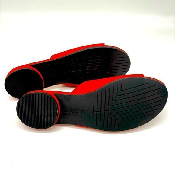 Ecco Peep Toe Slides - Picture 7 of 8